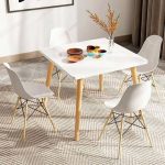 4 seater square dining table set
