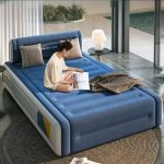 5x6 inflatable airbed with backrest
