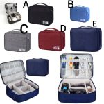 Travel cable organizer bag
