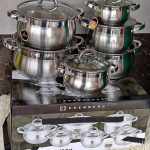 12pc  stainless Steel cookware set