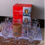 6pc glass cup set