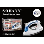 Foldable travel steam iron box