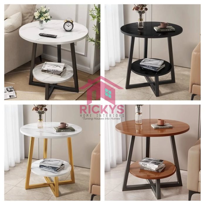 Double layer round side table - Image 1
