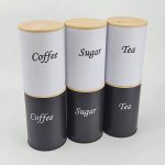 3pc canister set with bamboo lid