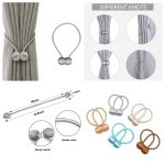 Magnetic curtain holders pair
