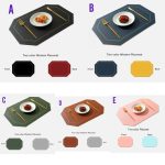 6pc double-sided table mat set
