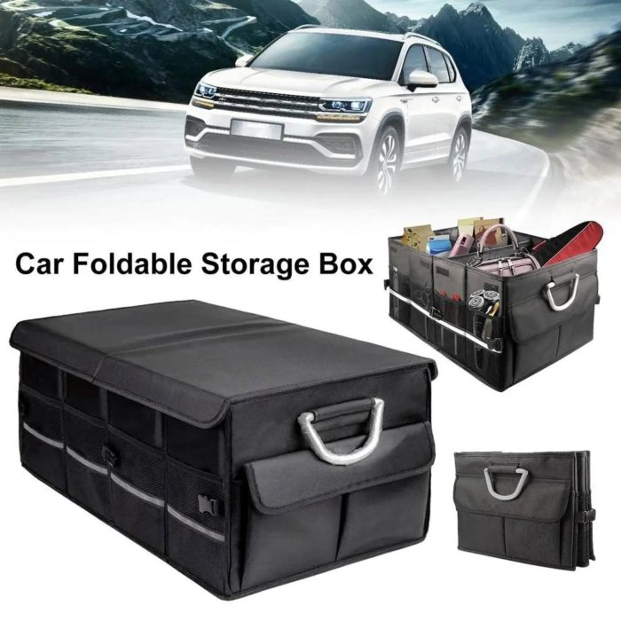 Car boot organizer with lid - Image 1