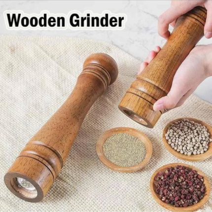 Wooden spice grinder