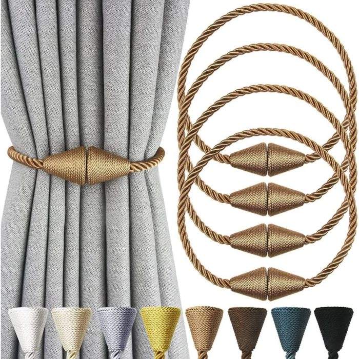 2pc Magnetic Curtain Tiebacks pair - Image 1