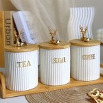3pc ribbed canister set
