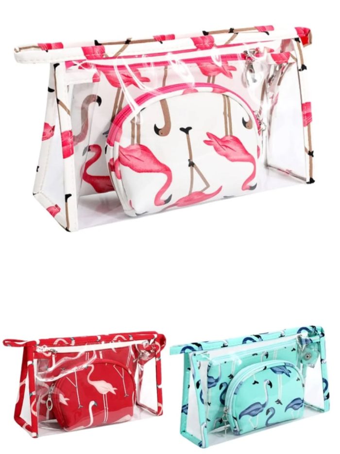 3pc cosmetic bag set - Image 1