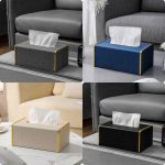 Leather serviette holder