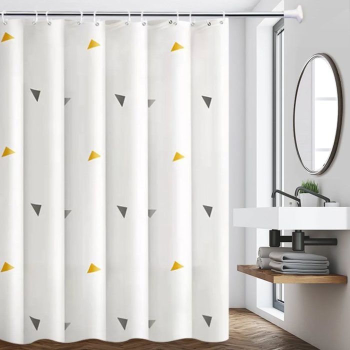 Shower curtain with hooks - Image 1