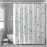 Shower curtain with hooks - Image 3