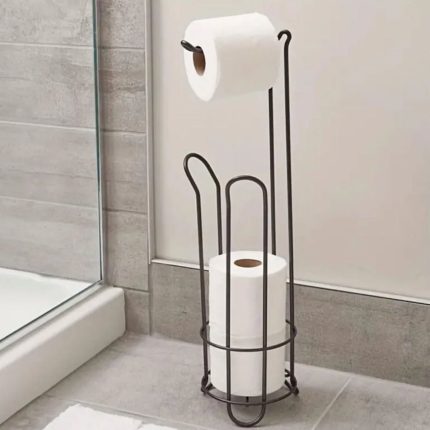 Stainless steel toilet paper holder