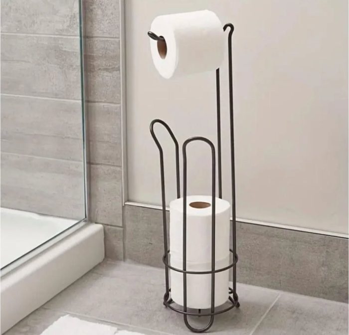 Stainless steel toilet paper holder - Image 1