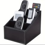 Multipurpose leather desk organizer