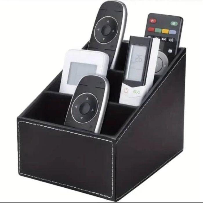 Multipurpose leather desk organizer - Image 1