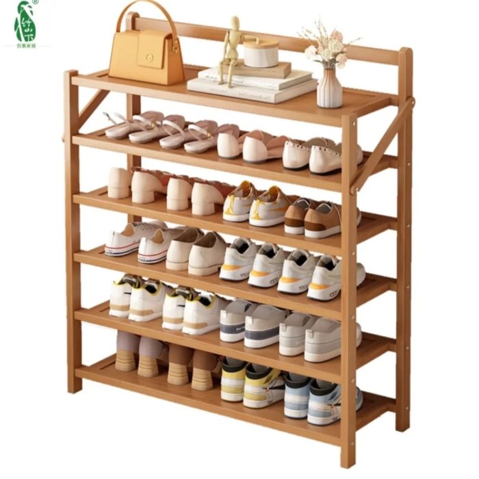 6 Layer bamboo shoe rack - Image 1