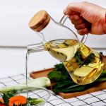 Glass oil jar / vinegar jar