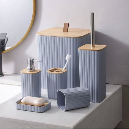 6pc bathroom accessories set