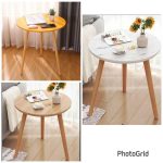 Round side table