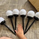 6pc outdoor solar light set
