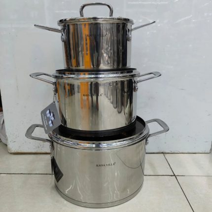 6pc stainless steel cookware set