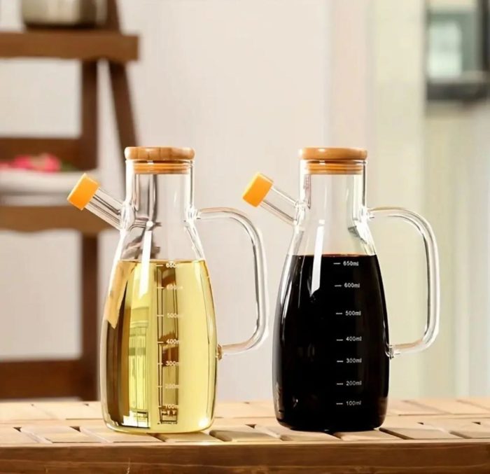 Glass oil dispenser 1litre - Image 1