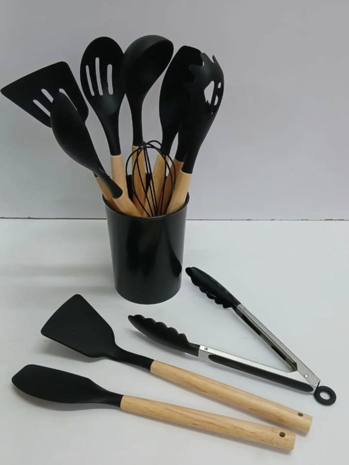 11pc silicone cooking tool set - Image 1