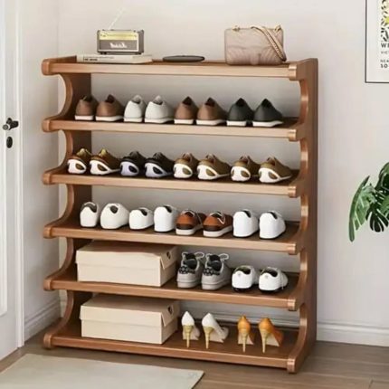 6 Layer Bamboo shoe rack