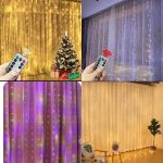 Curtain lights with remote 3x3m