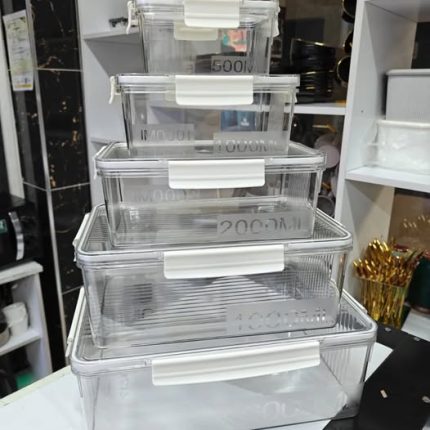 5pc acrylic storage container set