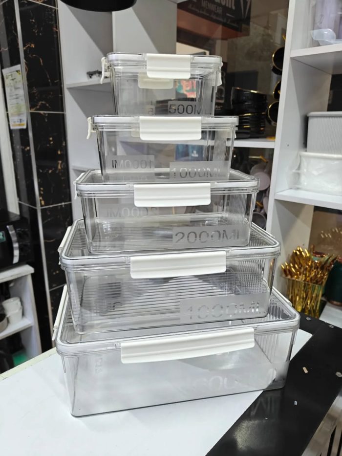 5pc acrylic storage container set - Image 1