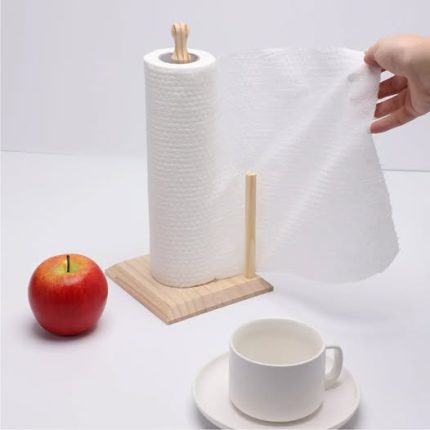 Bamboo paper towel holder