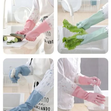 Long Silicone gloves, pair