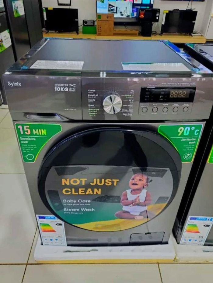 Syinix front load washing machine 10kg Syinix front load washing machine 10kg - Image 1