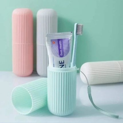 Travel toothbrush and paste holder