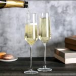 6pc champagne glass set