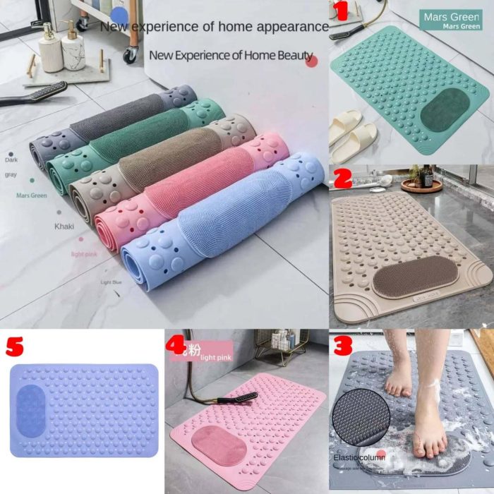 Bathroom antislip mat with scrubber - Image 1
