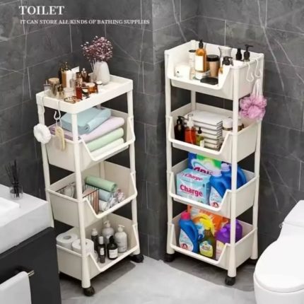 4 layer multipurpose trolley shelf