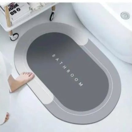 Absorbent bathroom mat