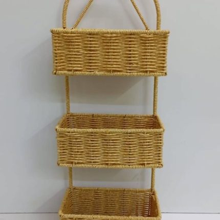 Rattan shower caddy