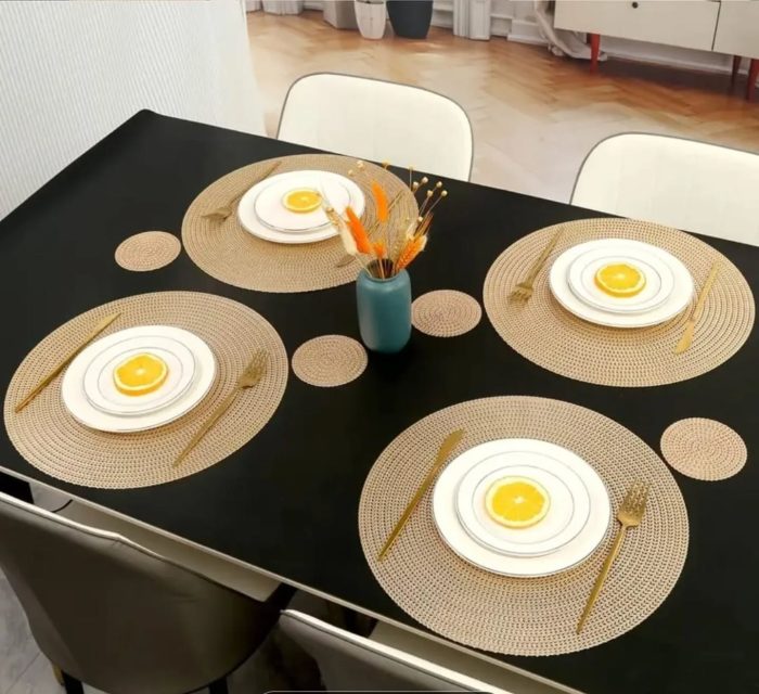 551977330_18427692046099265_4629709945348374649_n 6pc round non-woven table mat set - Image 1