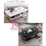 Marble effect coffee table