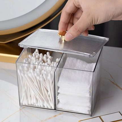 Acrylic cotton swab box