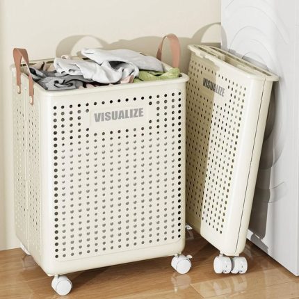 Multipurpose storage basket with wheels
