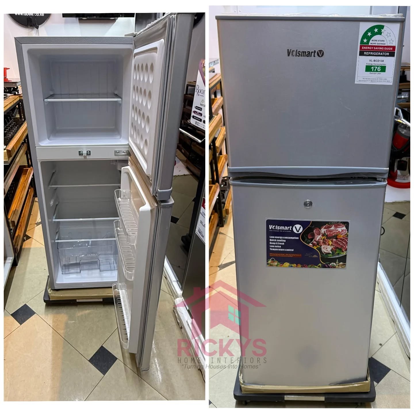 639868829_18454430896099265_7514221821648898222_n Volsmart fridge 138L - Image 1
