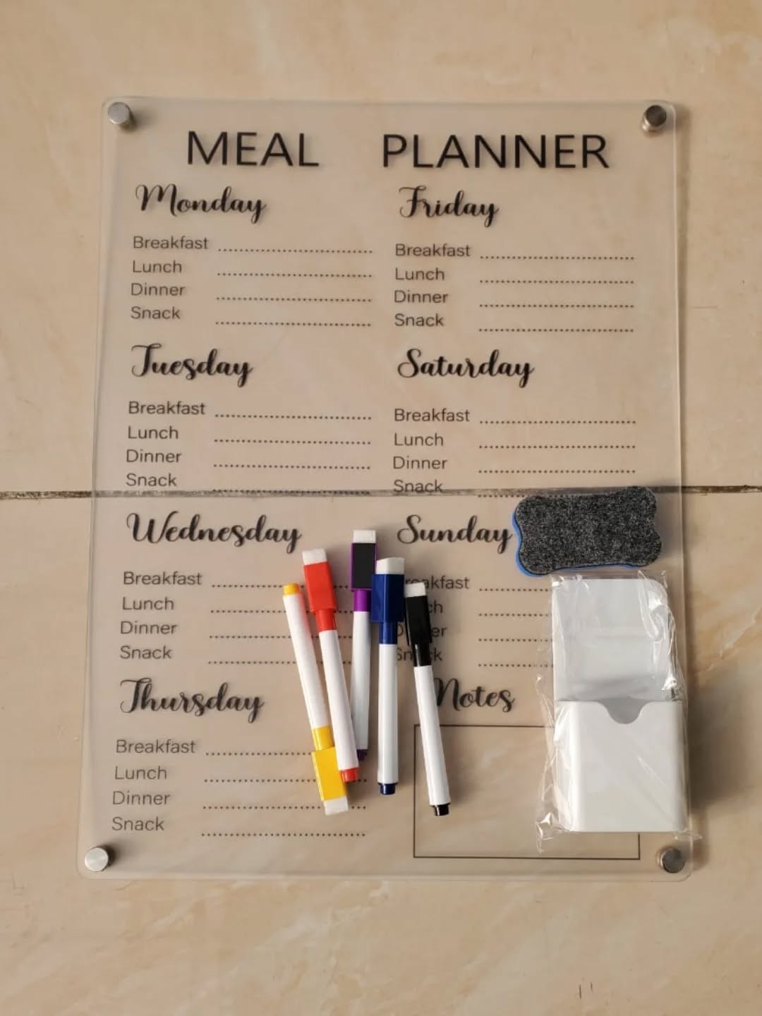 681877968_18466789399099265_6210434483230943563_n Magnetic meal planner - Image 1
