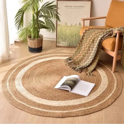 Round jute rug